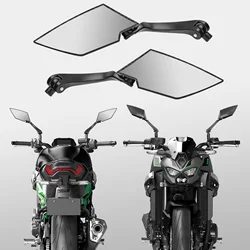 8mm/10mm Motorcycle Rear View Side Mirror Carbon Fiber for Kawasaki Suzuki Honda Victory Chopper Yamaha Diamond Blade Design