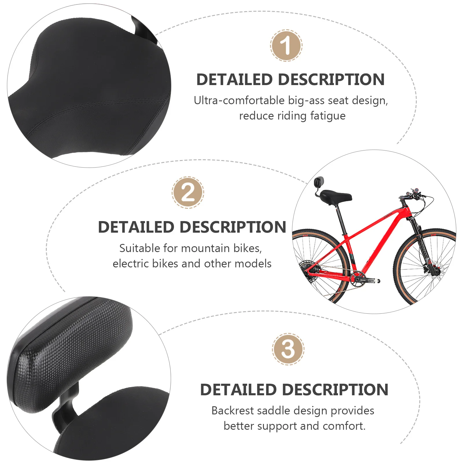

Comfortable Bike Back Thickened Iron Frame Pu Sponge Cushion Rear Rack Seat For Adult Teens Bicycles Rear Saddle Stable
