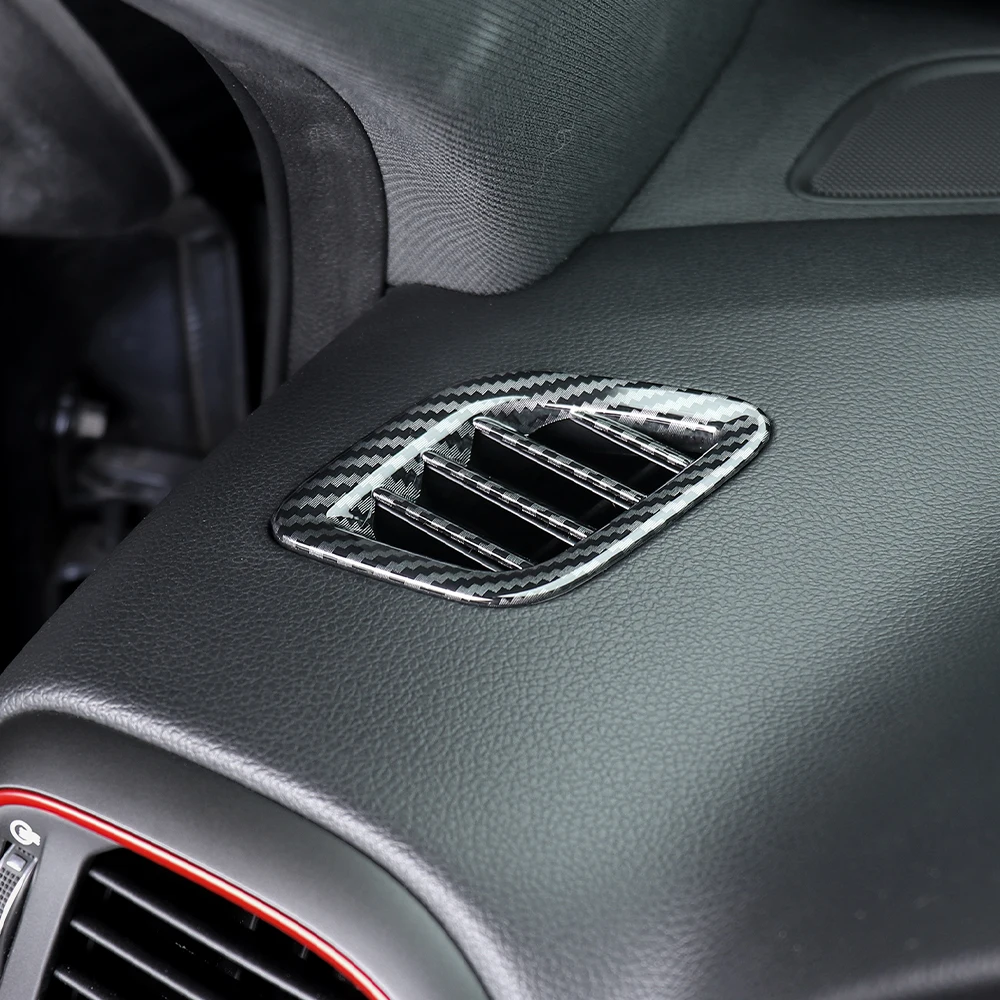 For Hyundai I30/I30 N 2017-2025 Car Tuning Carbon Fiber Front Upper Air Outlet Vent Cover Trim Accessories LHD