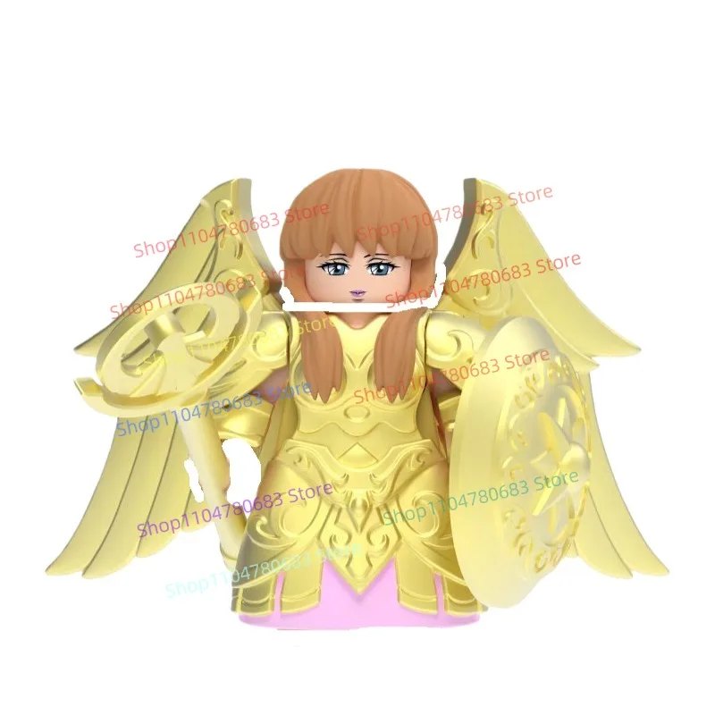 ตัวต่อ MOC นักรบทองคำ มินิฟิกเกอร์ พร้อมอุปกรณ์เสริม ของเล่นสะสมสำหรับผู้ที่ชื่นชอบ ของขวัญ โมเดล