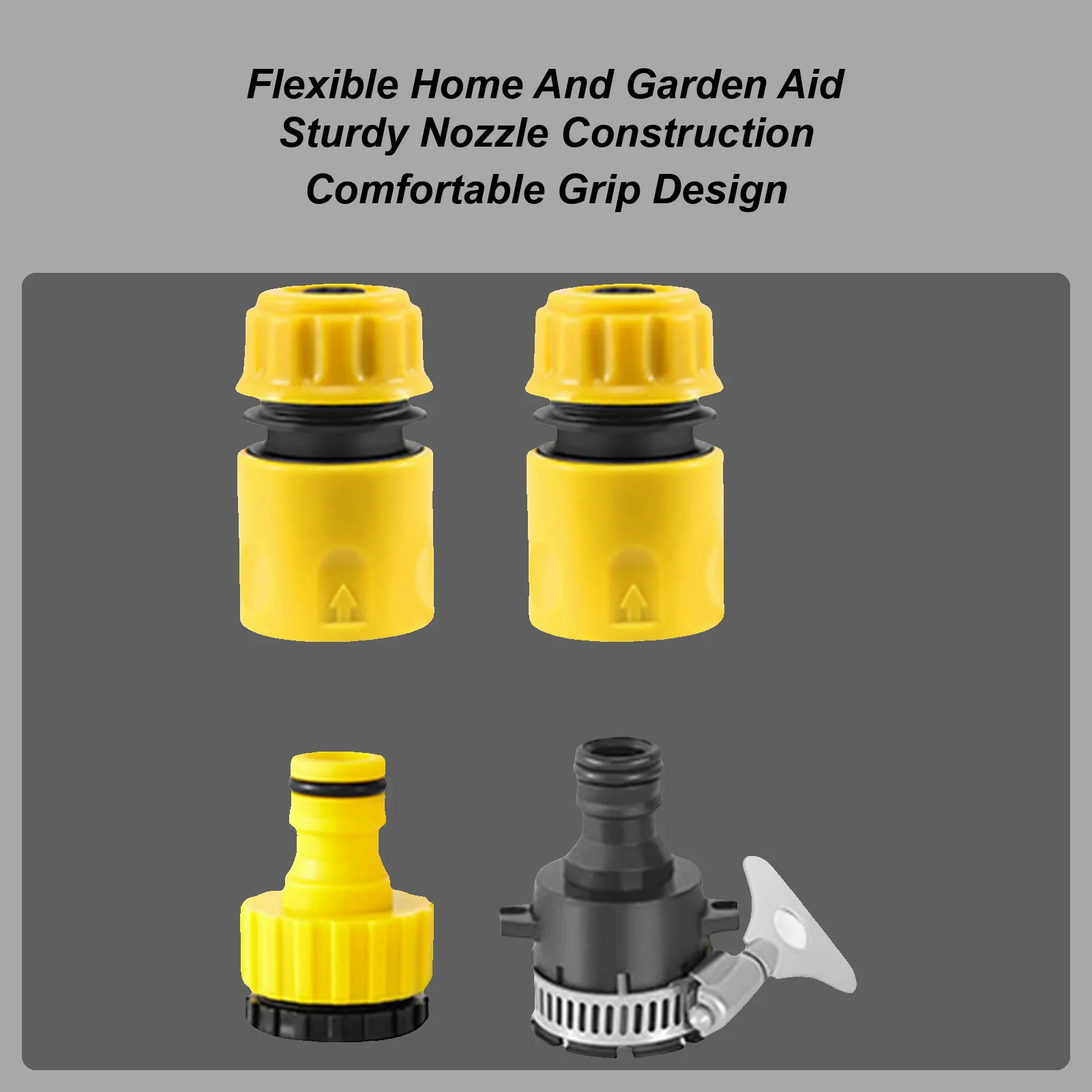 ガーデンホースノズル コンフォートグリップ ガーデニングアクセサリー ホースヘッドスプレーヤー 芝生用 屋外 庭 パティオ 洗車用