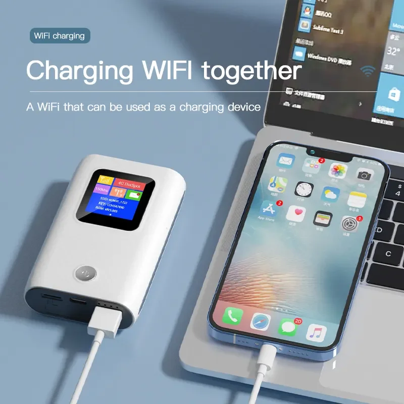 

MF905C 4G Портативный Wi-Fi LTE Nano Sim-карты Маршрутизатор с Powerbank 6000 мАч Мобильная точка доступа