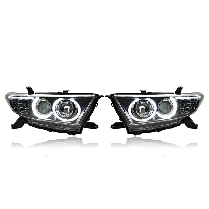 

ROLFES 2x LED Headlight For Toyota Highlander 2012-2014 Q5 Drl Dynamic Turn Signal Bi-xenon Projector Lens Accessories