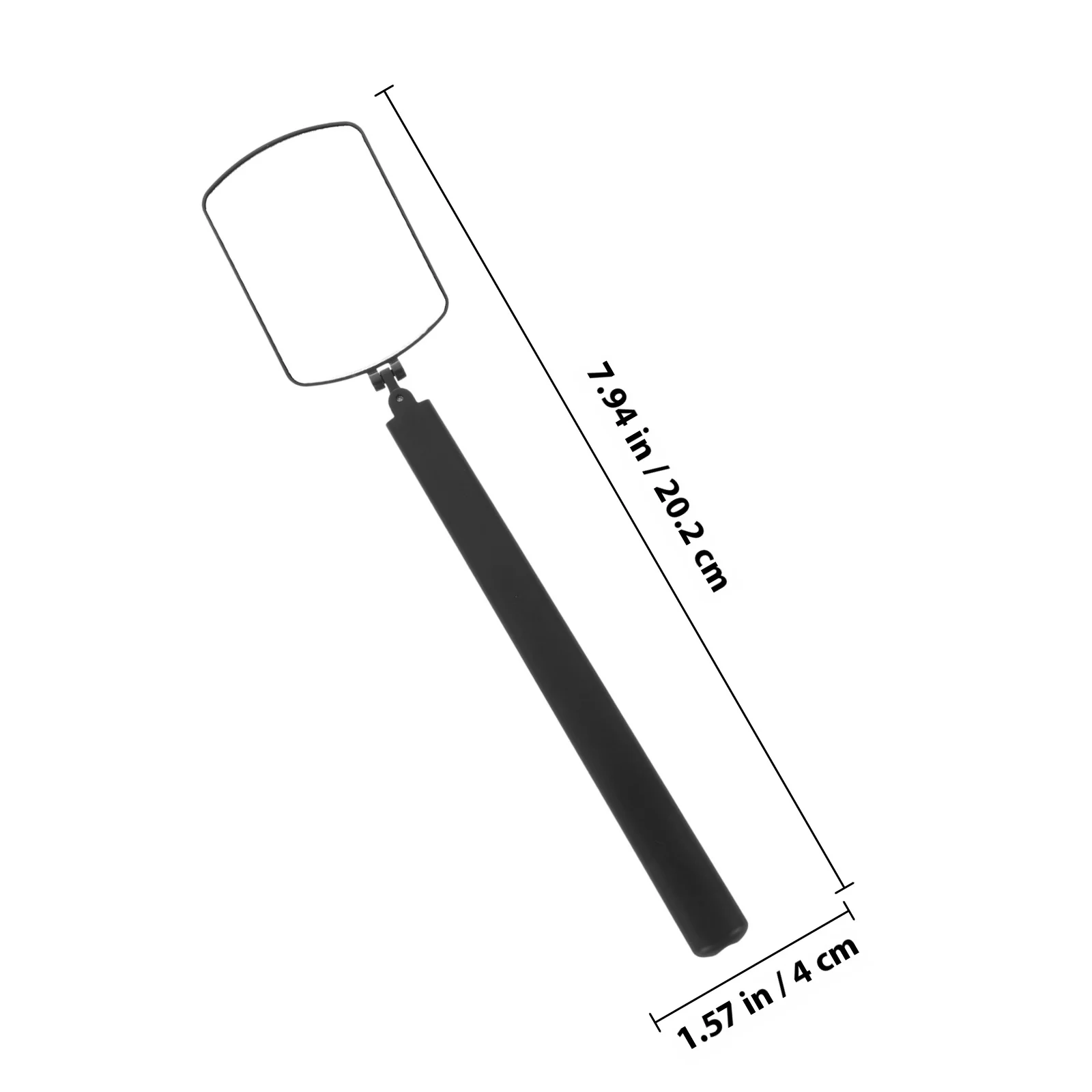 Specchio per estensione ciglia in acrilico Design trasparente con rotazione Specchio per ispezione ciglia portatile portatile per strumento di trucco per salone di bellezza