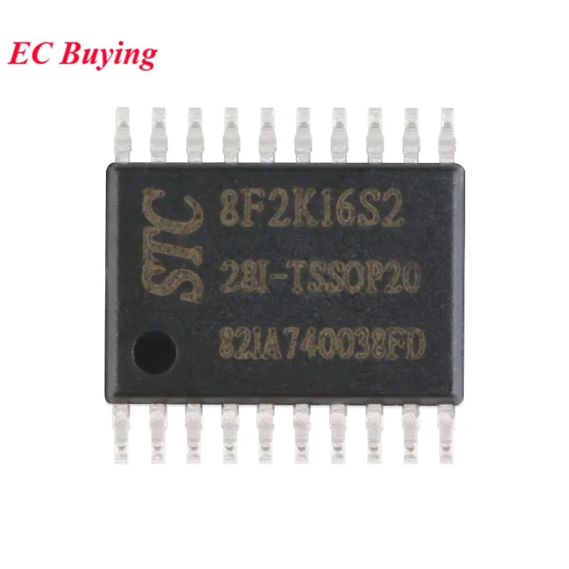 STC8F2K16S2 STC8F2K16S2-28I STC 8F2K16S2 TSSOP20 Single-Chip MCU Microcomputer Integrated Circuit IC Chip Original Genuine