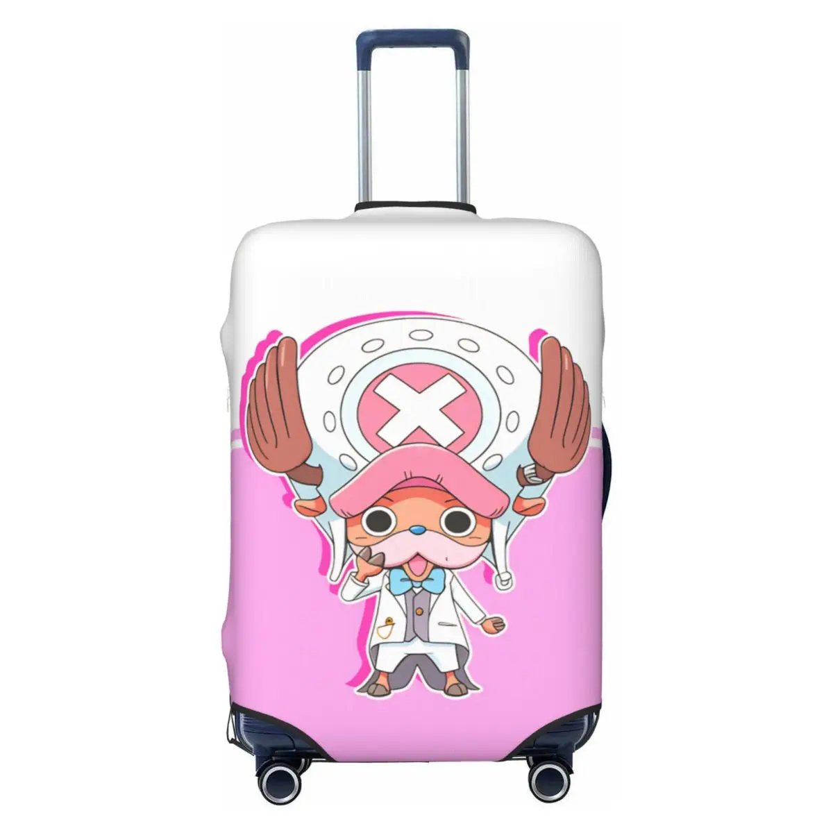Custom Fashion One P-Pieces Tonys Choppers Gepäckabdeckung, waschbar, Cartoon-Hirsch-Abenteuer-Comic-Reisekoffer-Abdeckungen