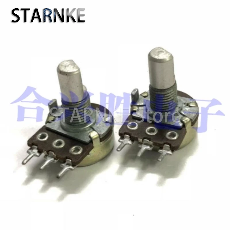 5PCS 16 Type 148 Rotary Potentiometer 148 Type Single B5K B502 Power Amplifier Audio Adjustment Volume Potentiometer 16MM