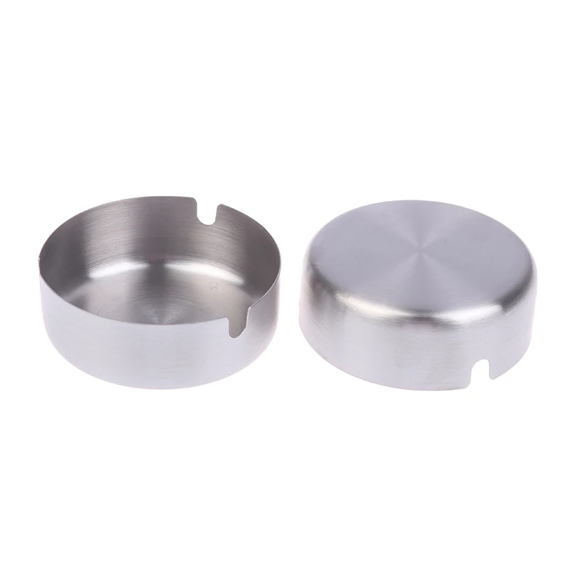 Stainless Steel Ashtray Creative Event Opening Gift Ashtray Bar Hotel Metal Ashtray Commercial Color Outdoor Pocket Ashtray