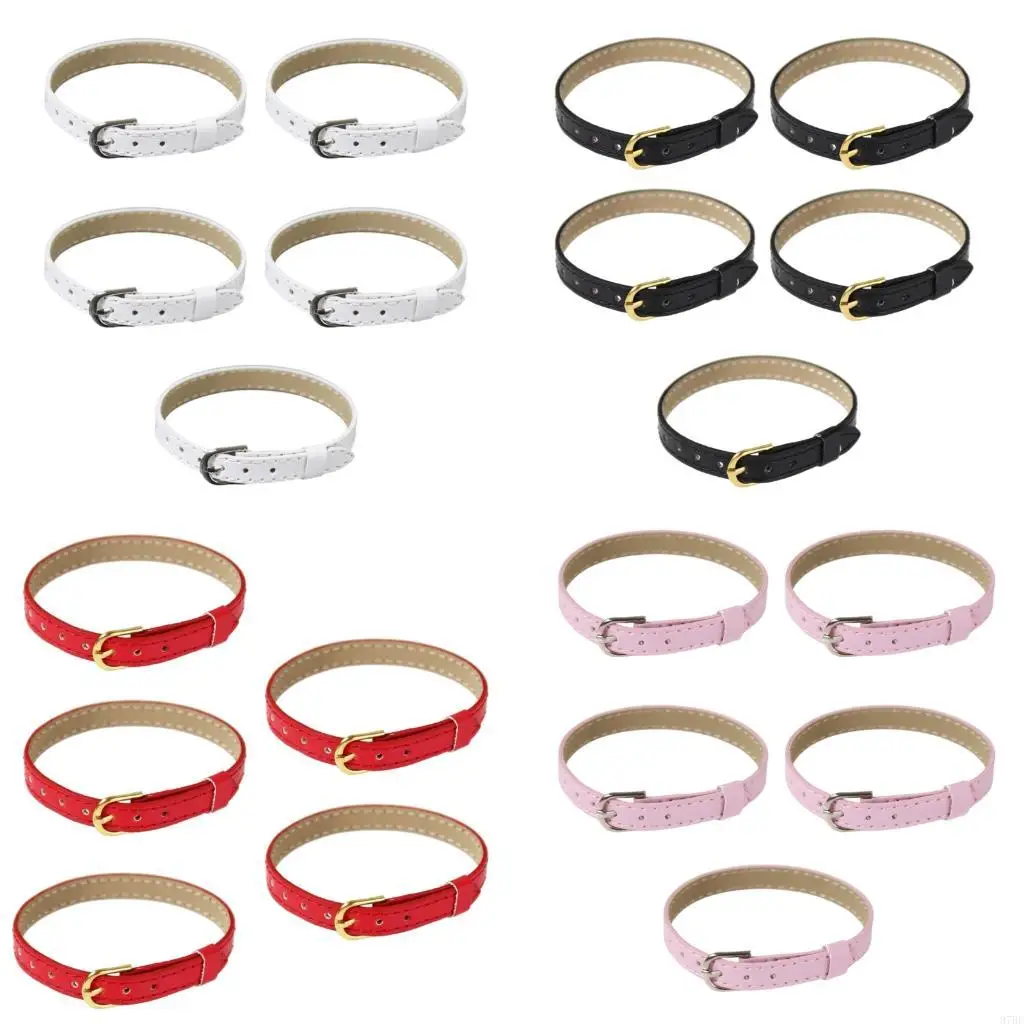 97be Zestaw 5 elastycznego regulowanego paska modelu do zamknięcia metalu pasa pasa