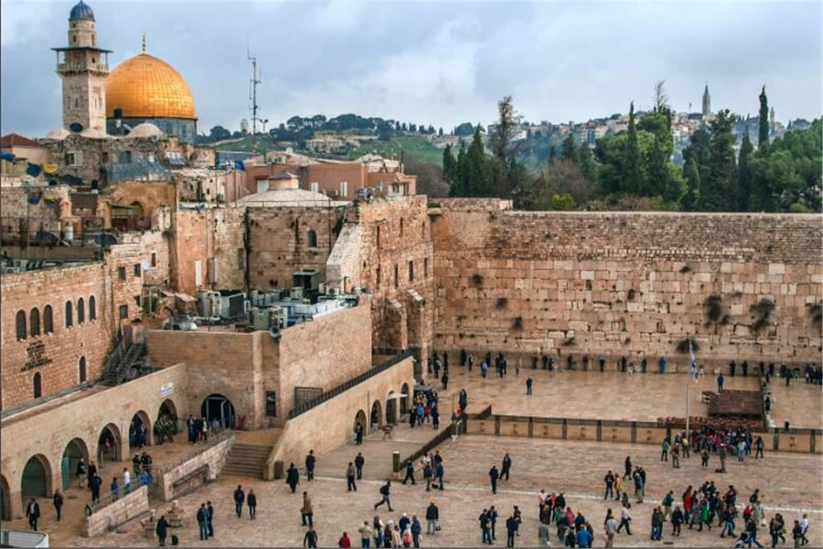 القدس سيتي سكيب صور بوث التصوير خلفية الجدار الغربي ديفيد برج خلفية ل سوكوت روش هاشانا الديكور