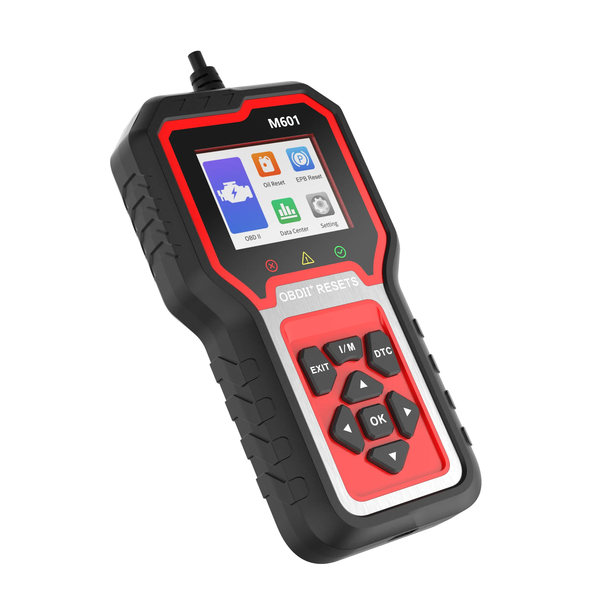 M601 فحص المحرك الكامل مئات من تيار البيانات في الوقت الحقيقي Obd2 أداة تشخيص Obdii قارئ رمز خطأ السيارة ماسح ضوئي محمول