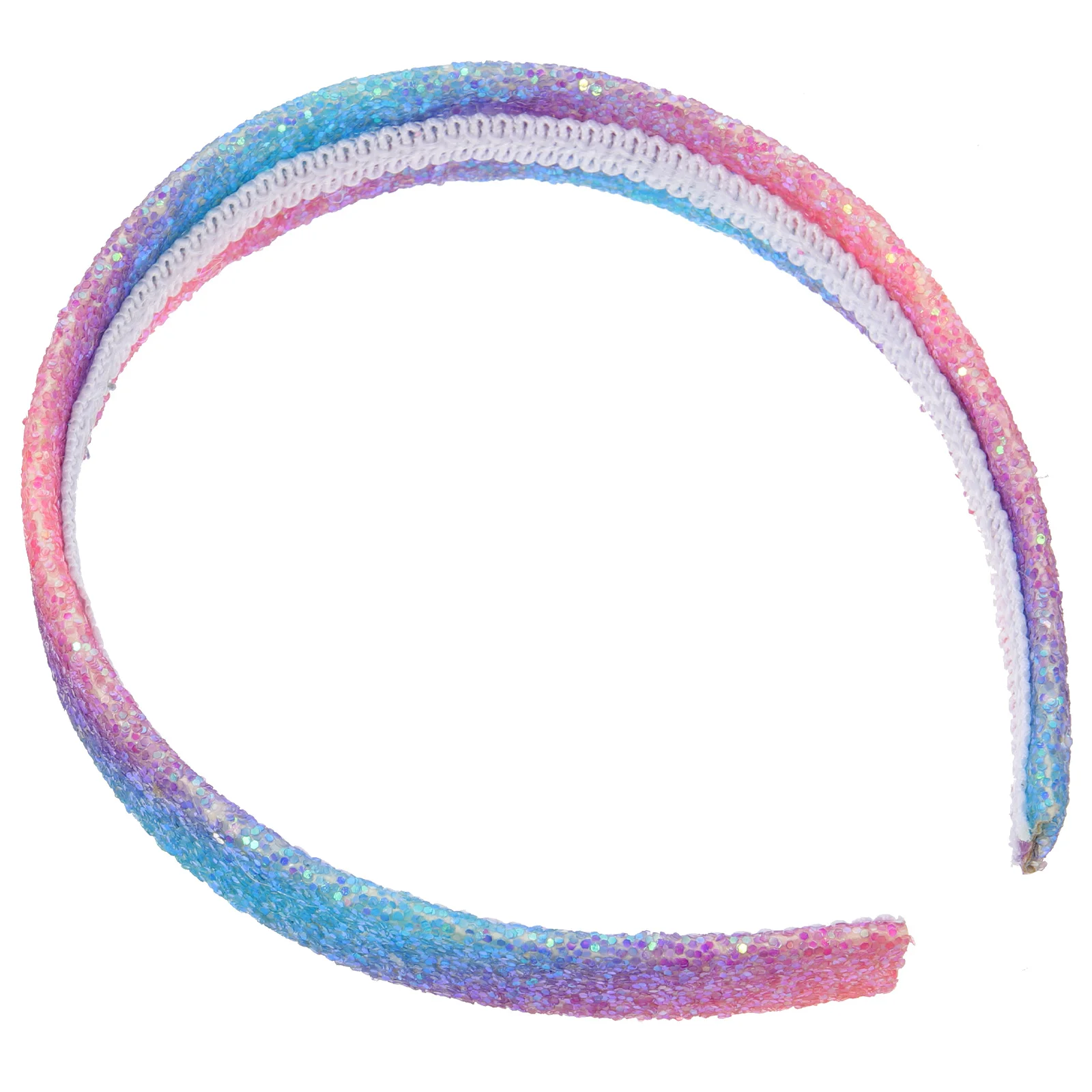 Gold Sequin Headband Female Girls Hairband Spa Headbands Candy Clips Make up Rainbow