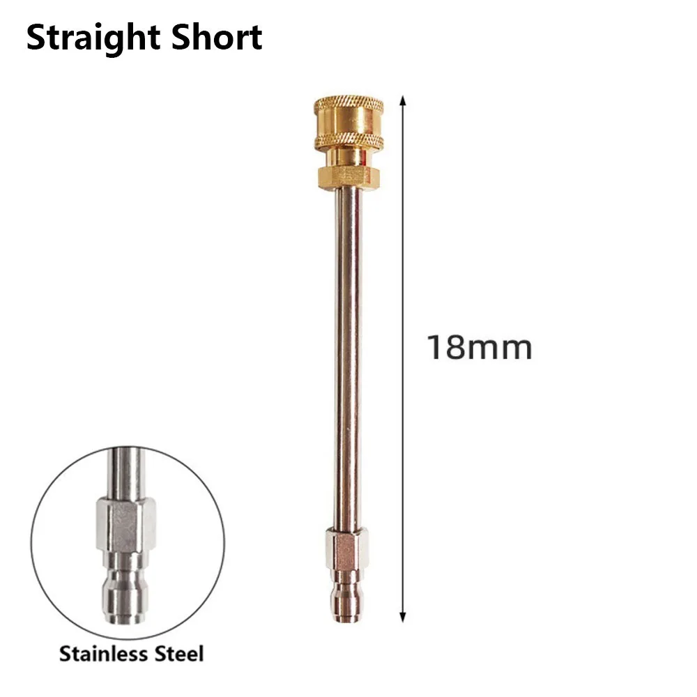 1Pcs 4000PSI Pressure Washer Extension Wand 1/4 Quick Connect Brass Fittings Curved Extension Wand Curved Design