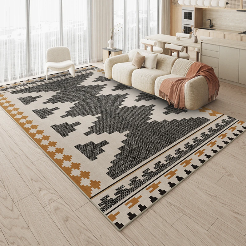 French Retro Light Luxury Modern Carpet Highend Cream Style Bedroom Waterproof Nonslip Carpets Coffee Table Sofa Soft Fluffy Rug