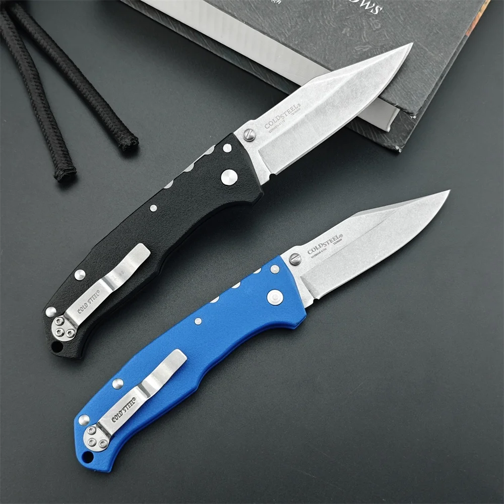 Cold 20NSC Pro Lite Clip Pt,New German 4116 Krupp 440C Blade Folding Knife Nylon Fiber Handle Finish Hunter Camping Pocket Knife