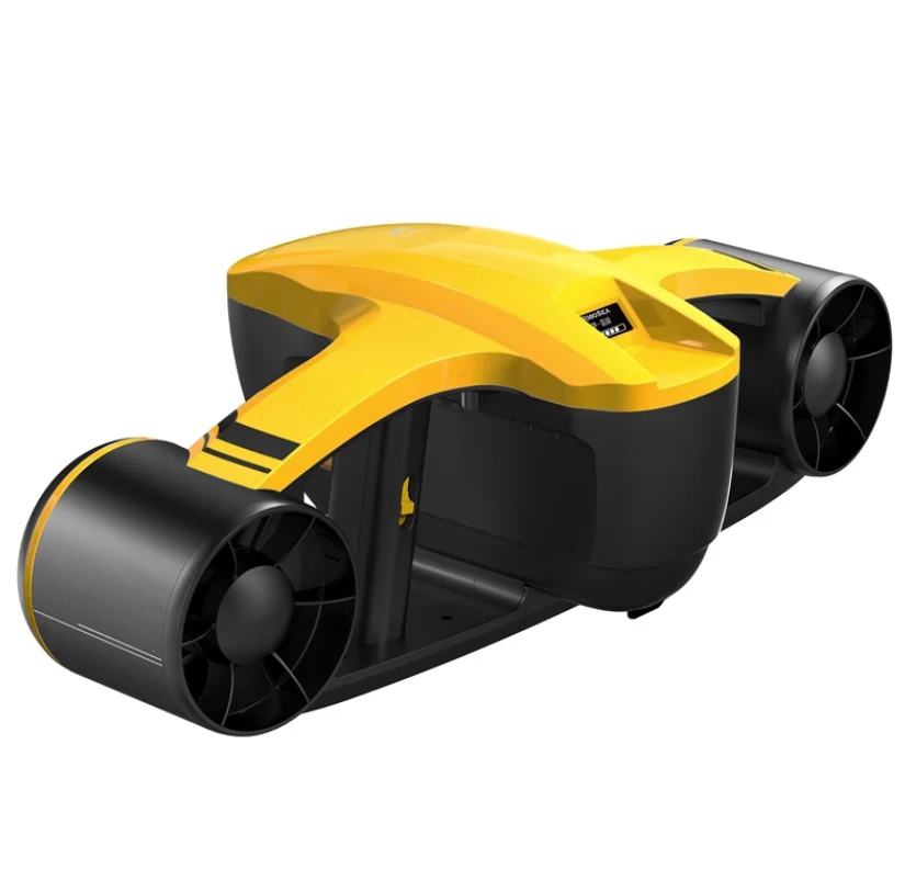 Two-gear variable speed underwater vehicle Swimming equipped with underwater boosters for children