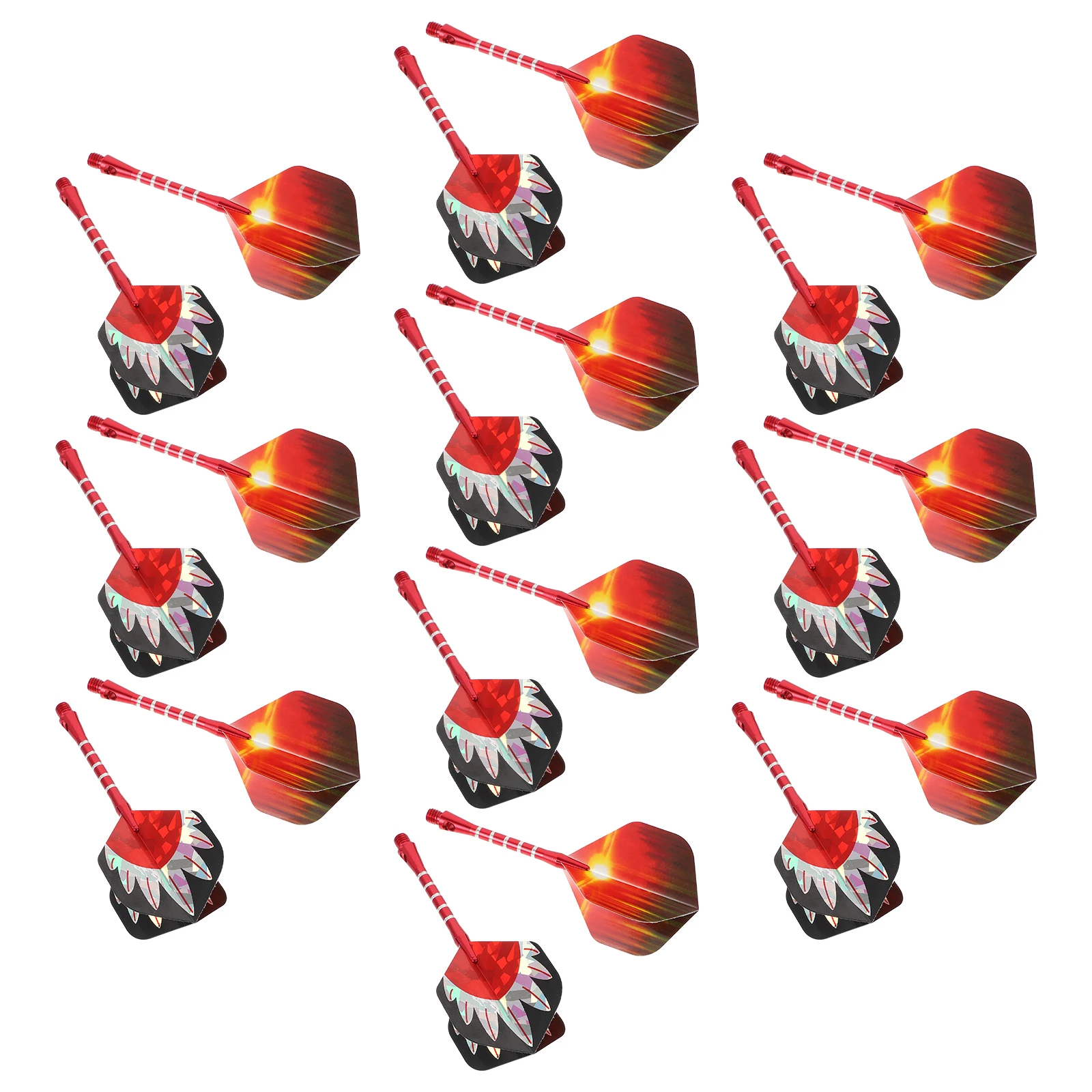 

18 Sets Alloy Metal Tip Beginner Indoor Dart With Aluminum Shafts Flight Anti Skid Rings Shafts 18 Grams Set Toy Games