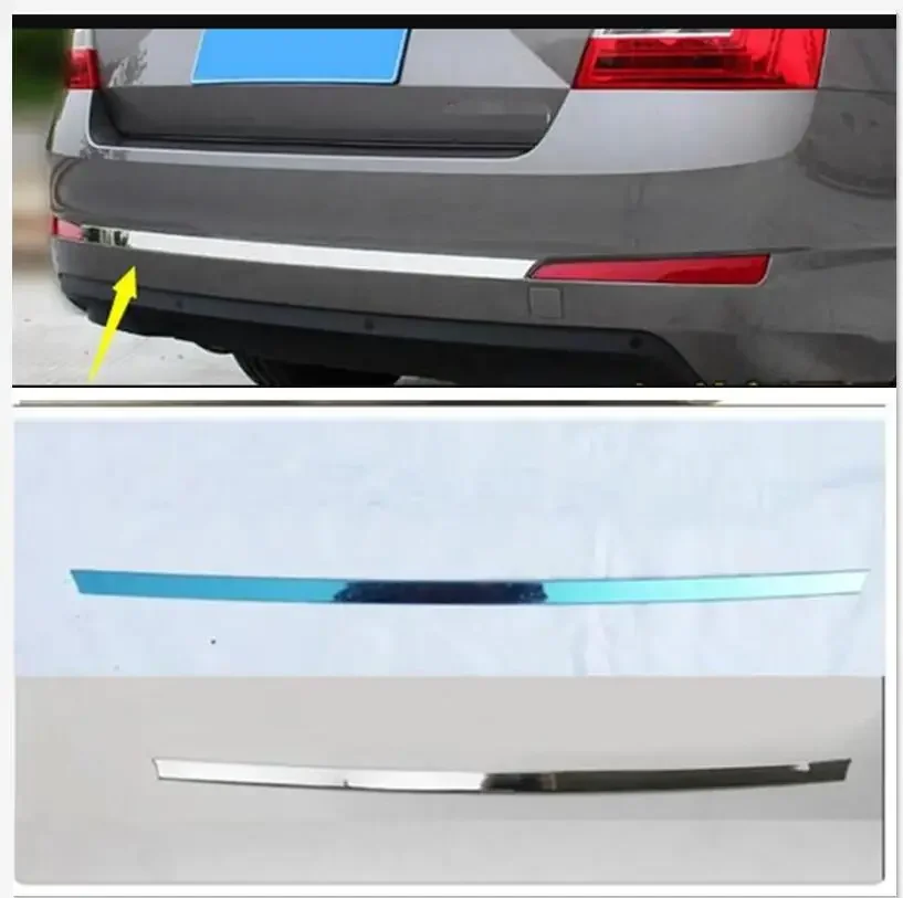 FIT FOR 2013-2015 2018  for skoda Octavia A7 CHROME REAR BOOT DOOR TRUNK COVER TRIM TAILGATE GARNISH MOLDING STRIP Accessories