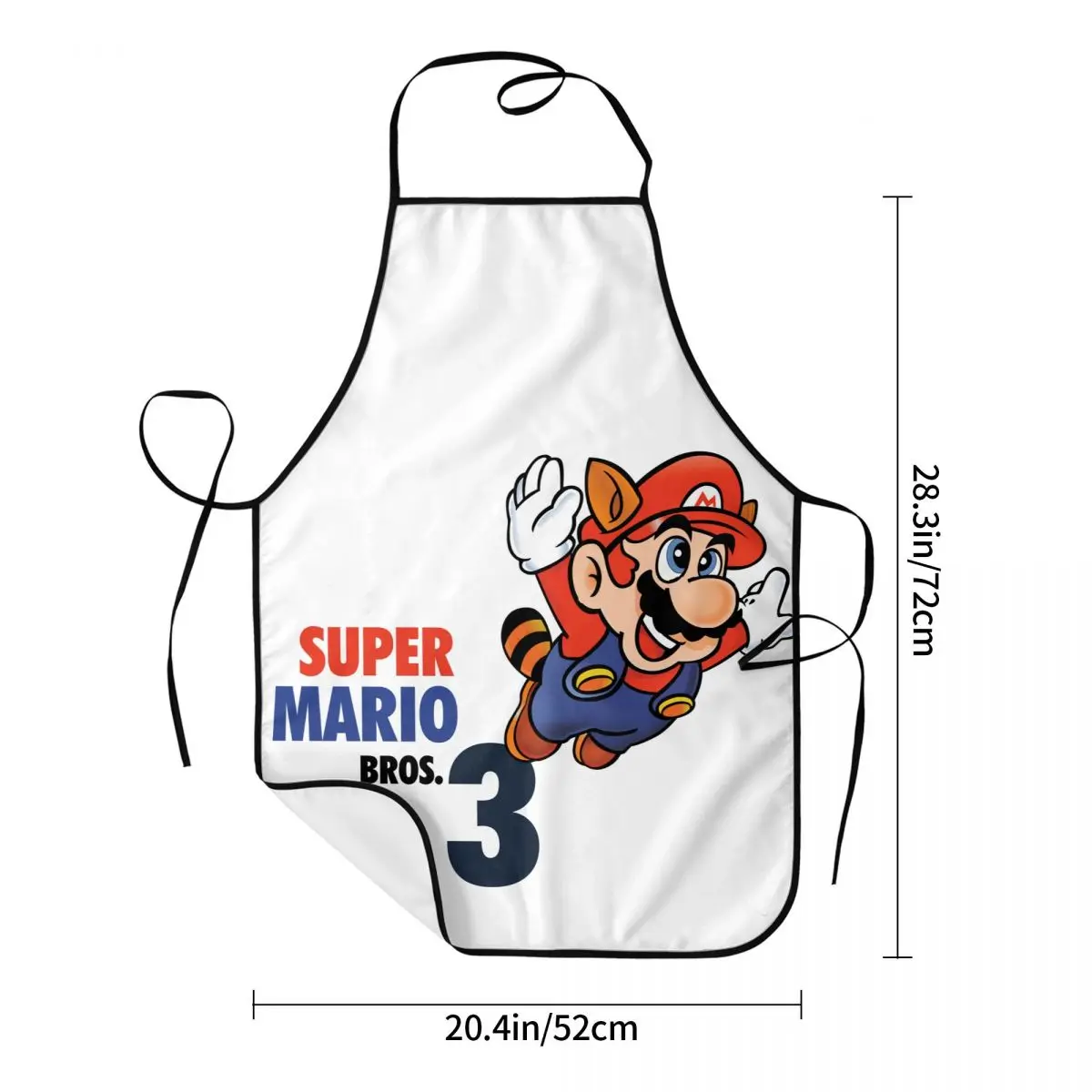 Super-Mario 3 Apron Chef Cooking Baking Tablier Sleeveless Bib Kitchen Cleaning Pinafore for Women Men Painting