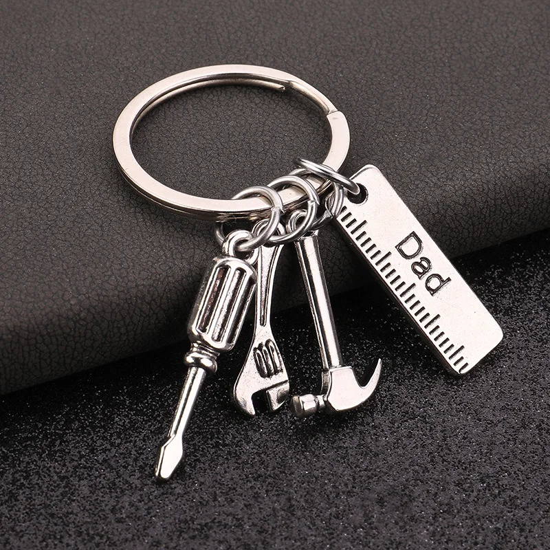 Creative Metal Hammer Screwdriver Wrench Tool Keychain Men Women Fashion Pendant Keyring Jewelry Rock Car Key Accessories SALES