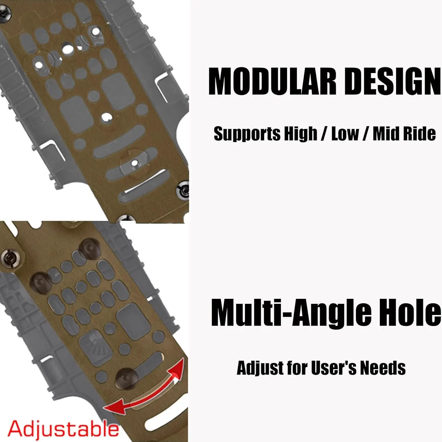 محول الحافظة التكتيكية المعيارية مع مجموعة QLS، منصة حافظة الساق المتدلية مع حزام الساق ومعدات الشرطة وسحب سريع #4