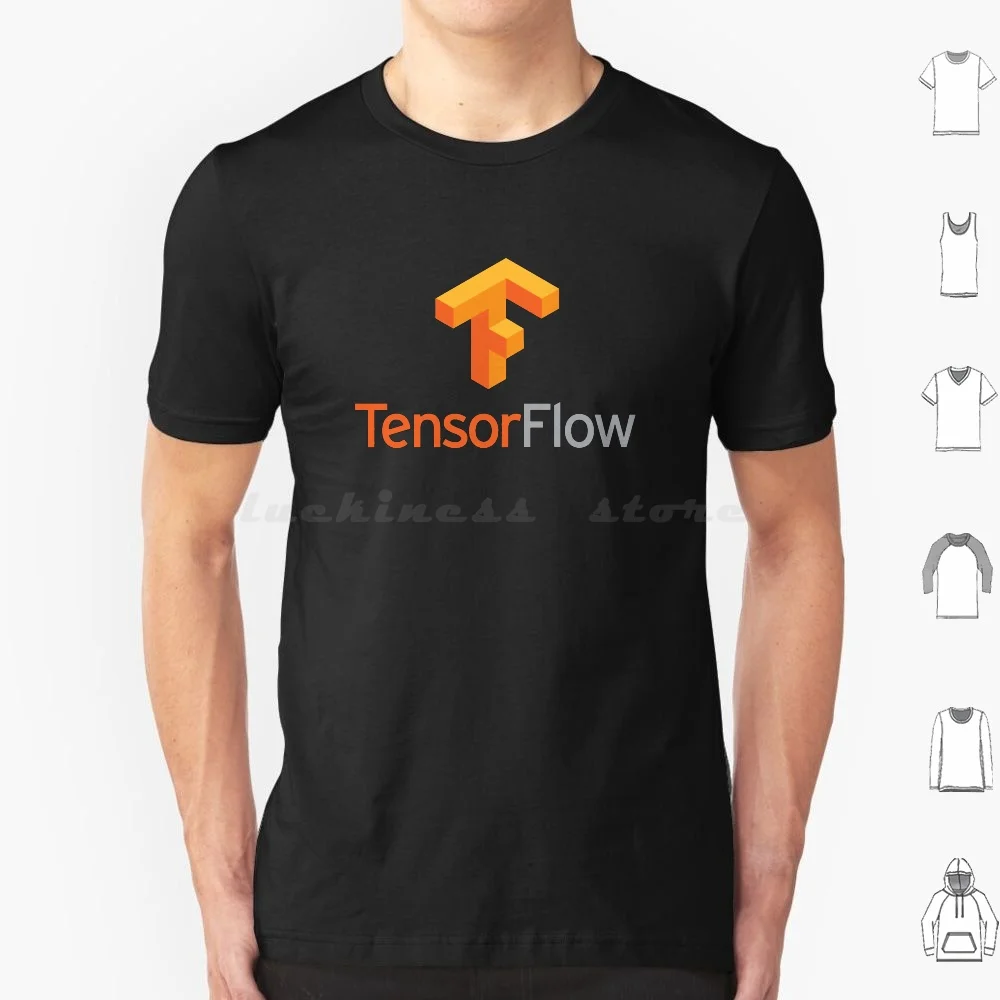 

Tensorflow футболка хлопок Мужчины Женщины DIY печать библиотека цифровые данные графики процесс Tensor потока Tensorflow Поиск Google машина