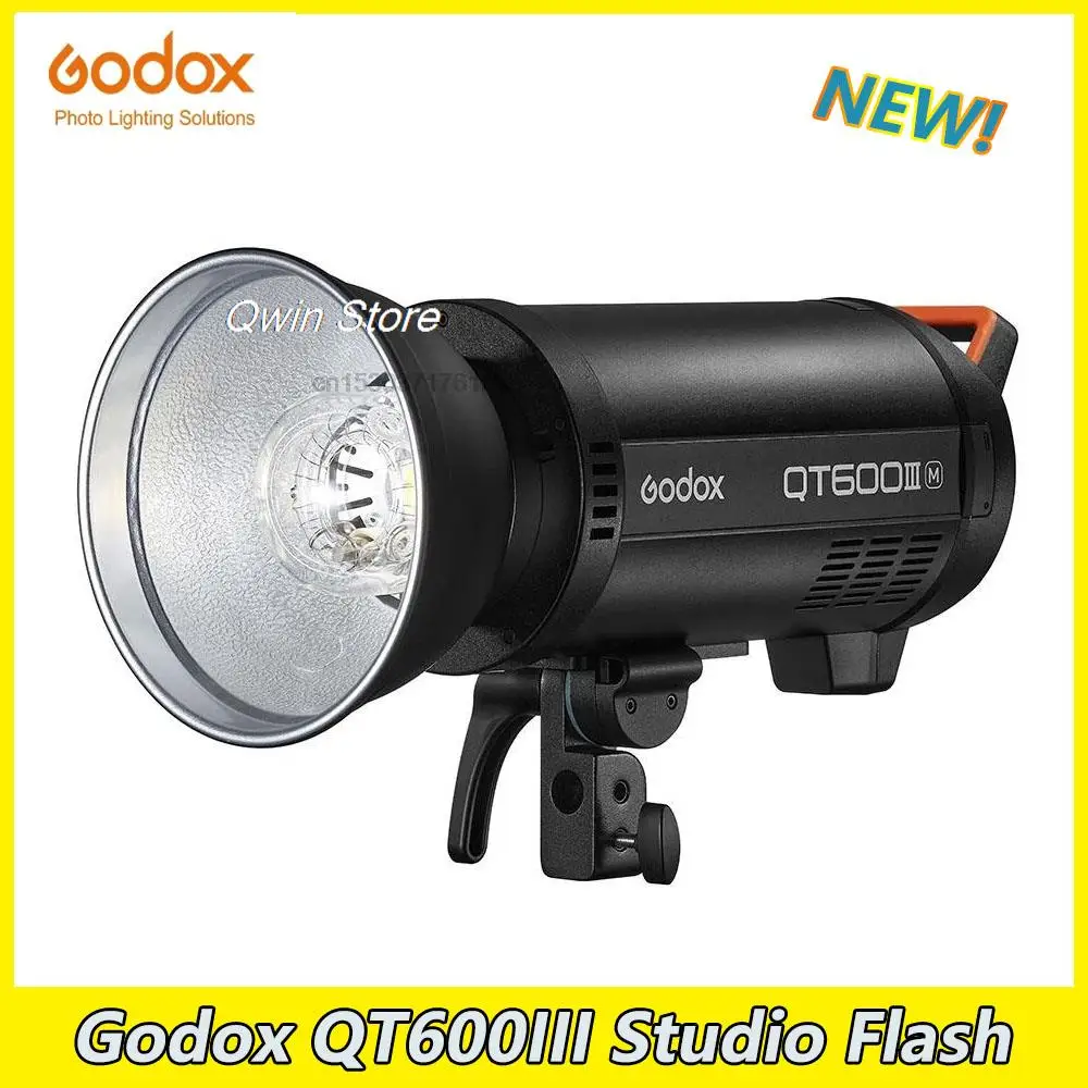 

Godox QT600III 600W 1/8000s High Speed Sync Studio Flash Strobe Light Built in 2.4G Wirless System + 40W LED Modeling Bulb