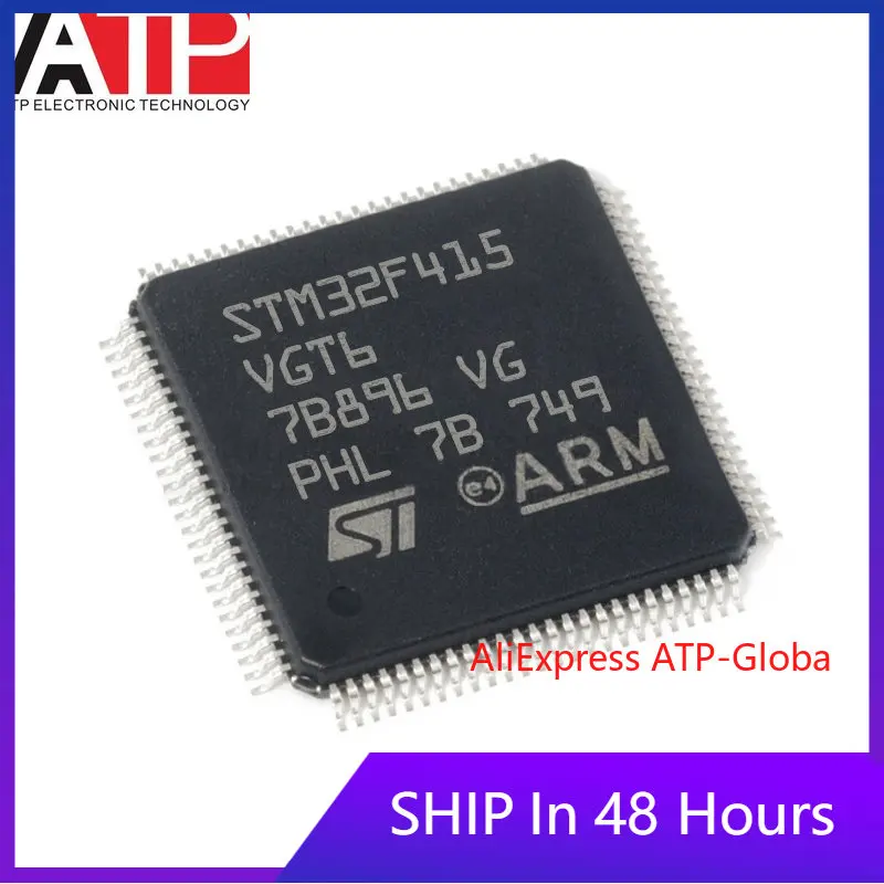 

1PCS STM32F415VGT6 LQFP100 STM32F415 32-bit Microcontroller Chip IC Integrated Circuit New Original in stock