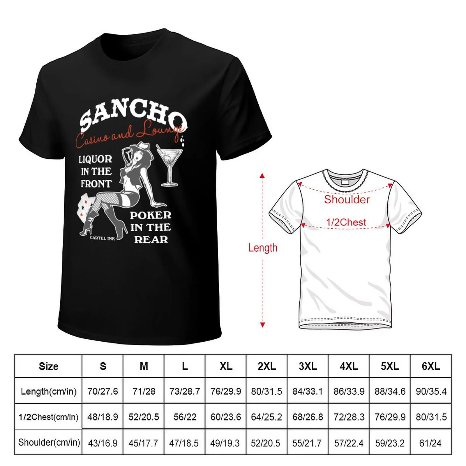 Sancho casino and lounge liquor in the front poker in the pear T-Shirt Holiday Lightweight T-Shirt