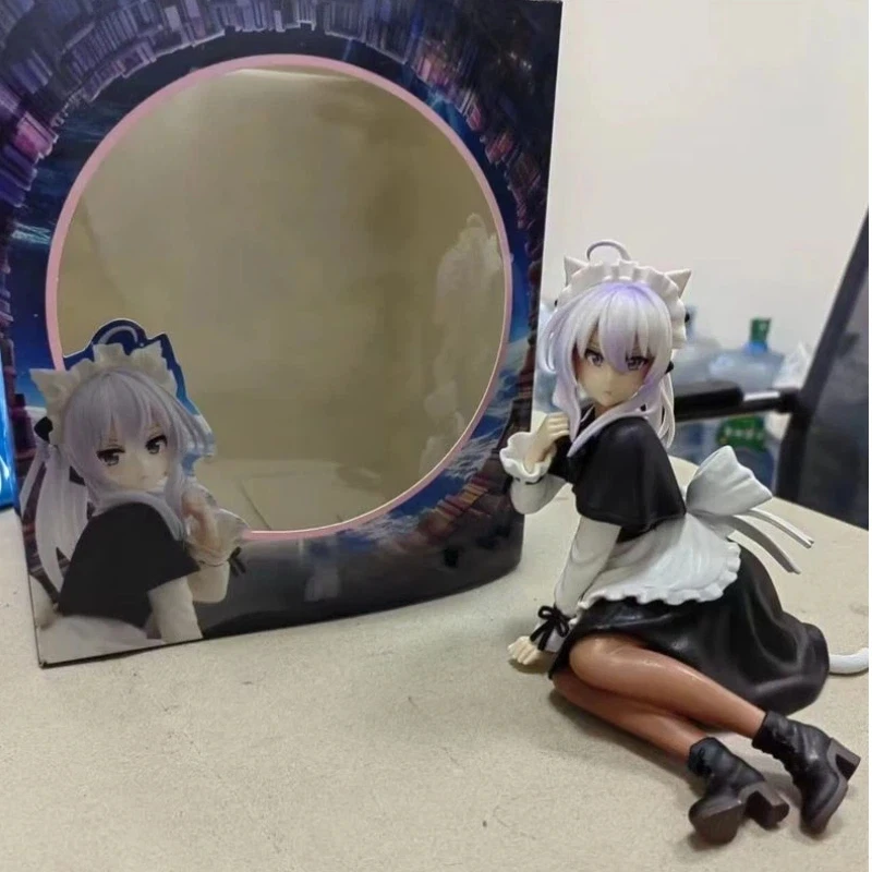 

Sophisticated Charm Anime Figure Cat Ear Maid Gray Witch Wandering Witch Desktop Decoration Collectible For Anime Fans Wholesale