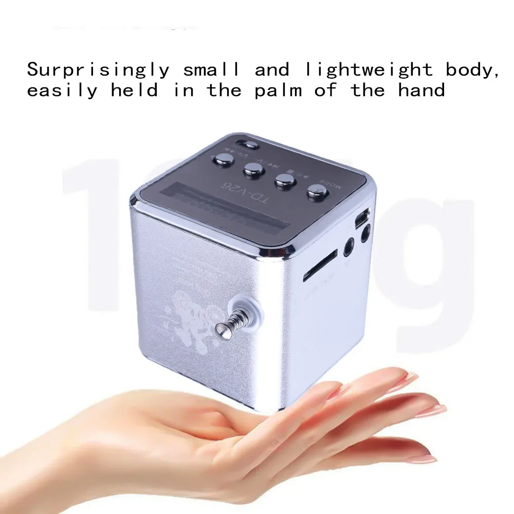 Мини радио Fm цифровые портативные колонки с Am Fm радио приемник Поддержка SD/TF карта для Mp3 музыкальный плеер USB зарядка