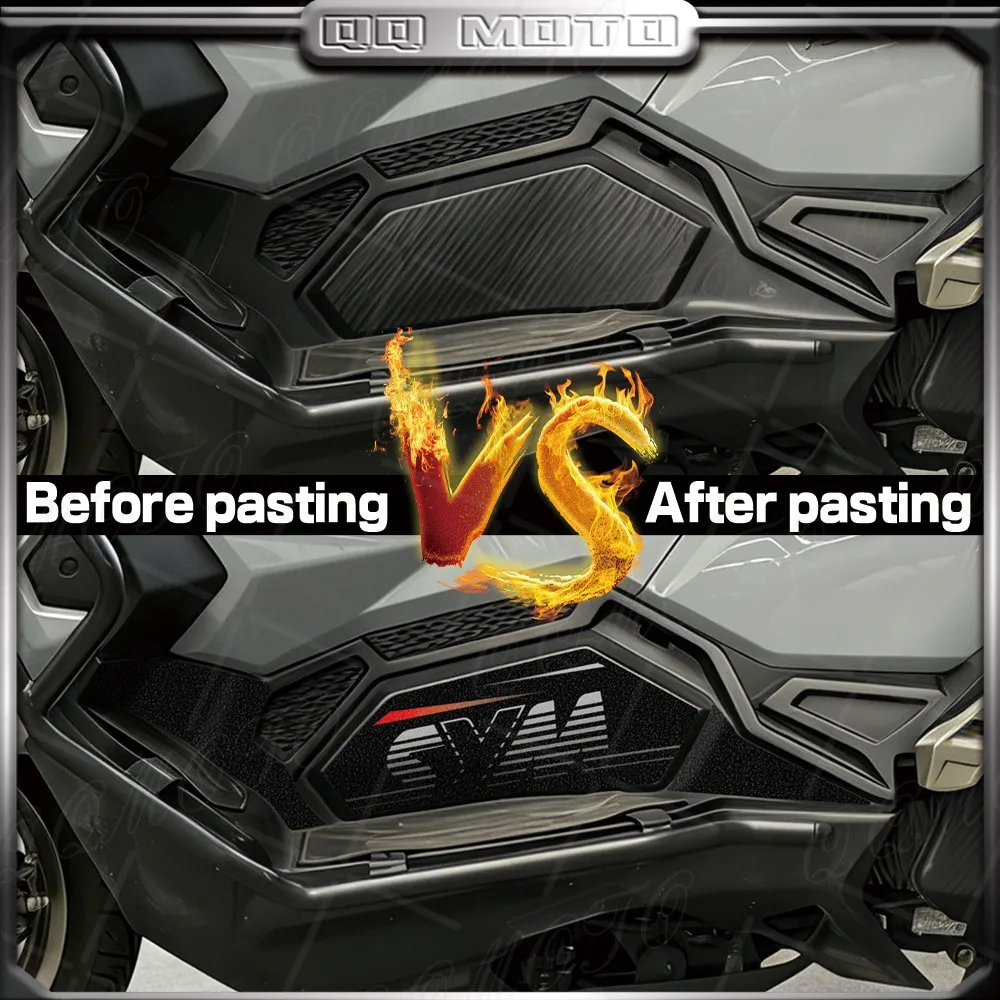 For SYM HUSKY 150 ADV husky 150 Motorcycle Thick Frosted Fuel Tank Kit Sticker Protection Scooter Gas Knee Grip Traction Decals
