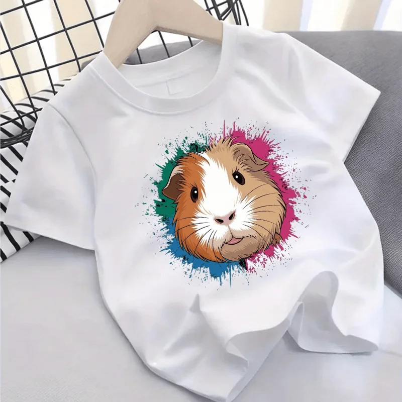 Baby Girl 100% Cotton Cartoon Print T-shirt Infant Toddler Child Pullover Short Sleeve Sweatshirt Summer Baby Clothes 3-13Y