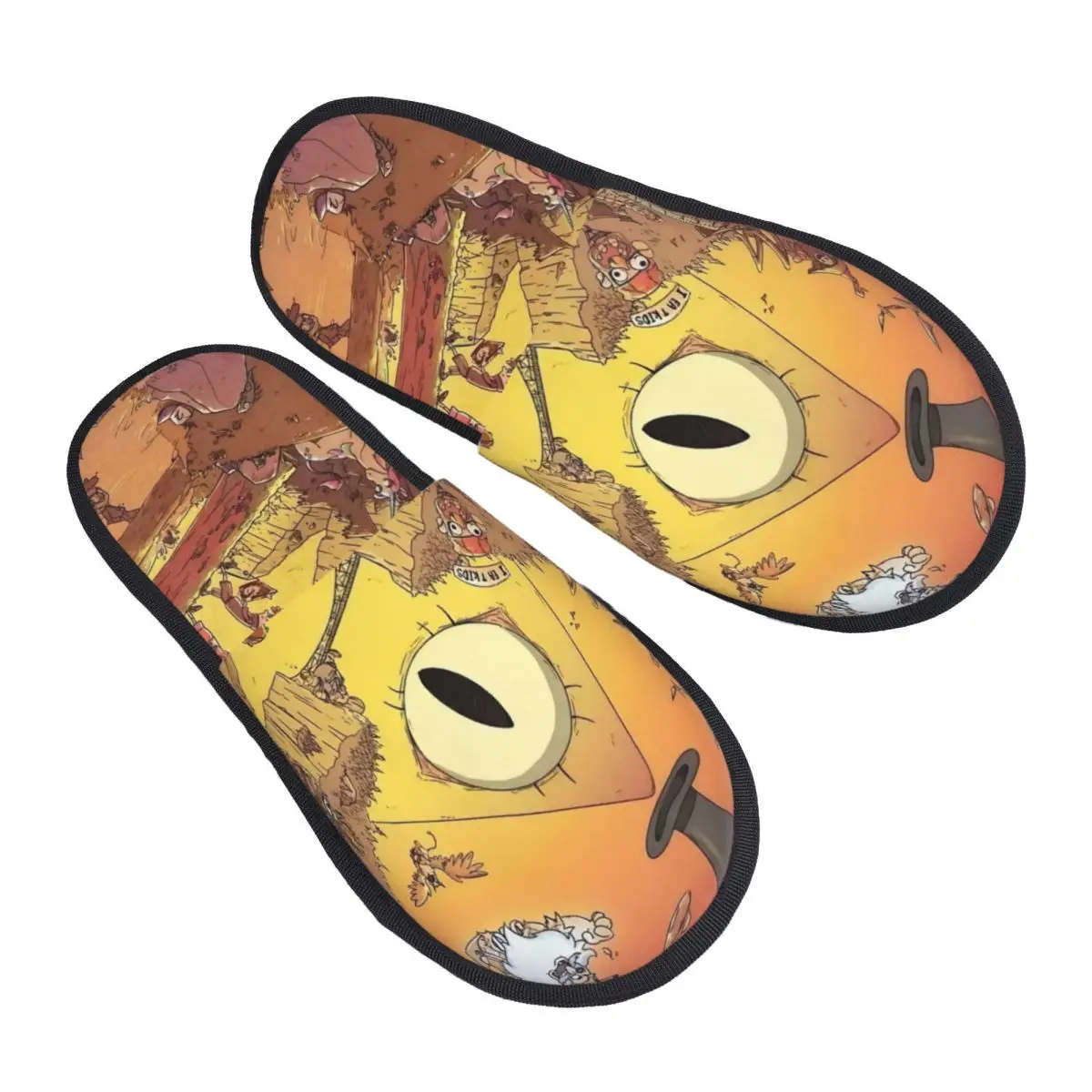 

Изготовленные на заказ домашние тапочки из мягкой пены с эффектом памяти, женские комедийные анимированные удобные теплые нескользящие тапочки на подошве