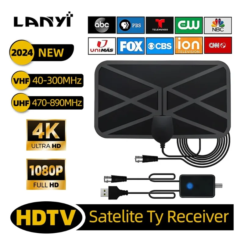 Antenna For Digital Tv With Amplifier 4K With Strong Signal Digital Tv Hd Antenna For All Old Smart Hdtvs