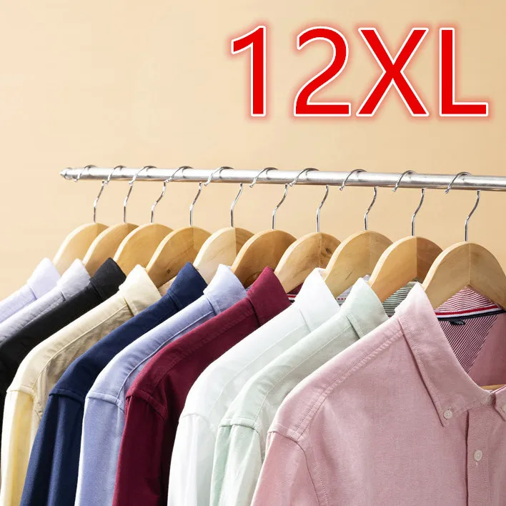 Big Size 68-175kg Shirts for Men Summer Thin Casual Loose Long Sleeve Shirt Plus Size White Shirt Business Shirt Big Size Tops