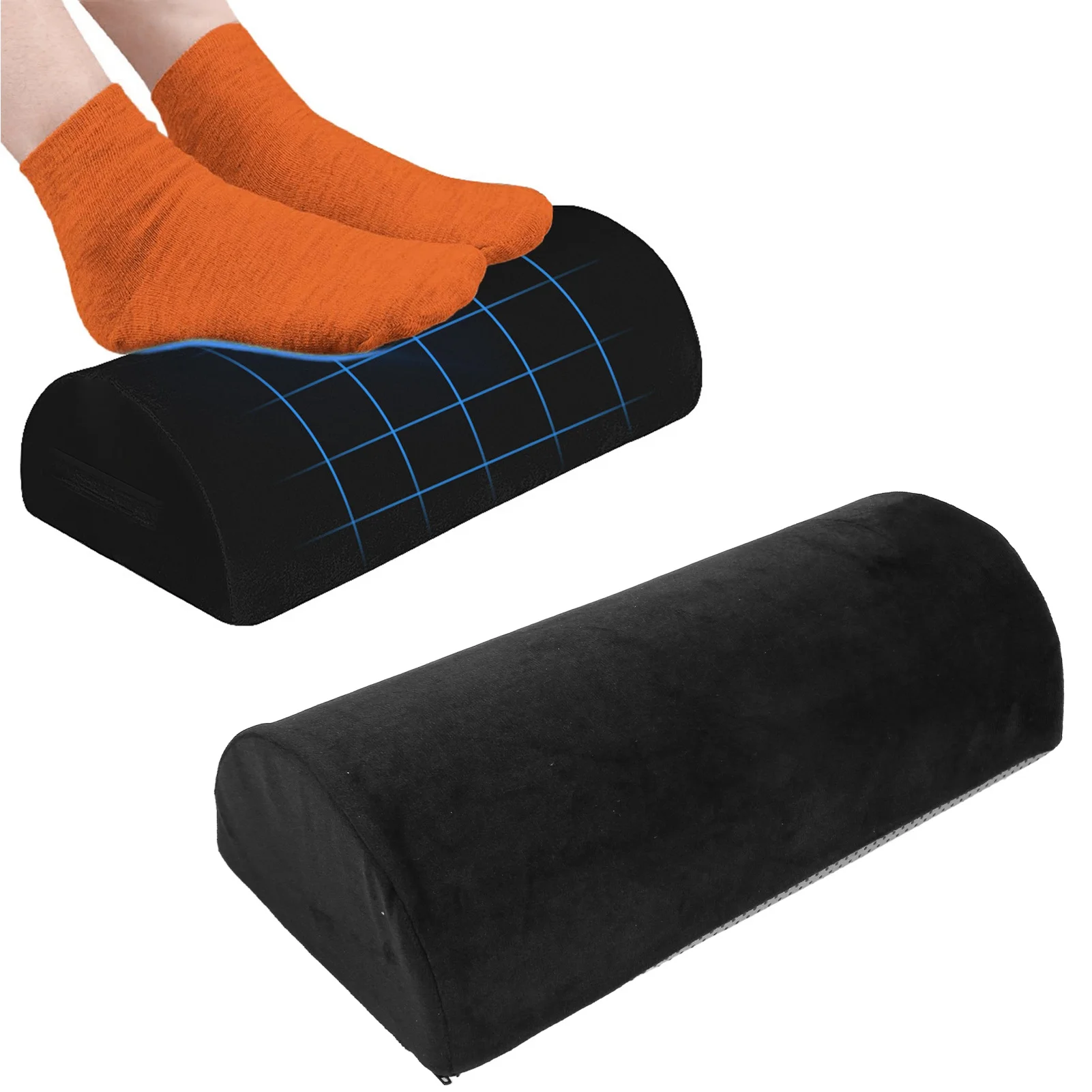 Half Moon Pillow Memory Foam Comfortable   Resistant Elastic Ankle Knee Leg Lumbar Support Cushion Neck Support Pillow