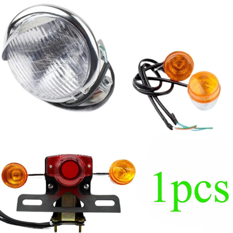 Motorcycle Headlights Electric Vehicle,Front Rear Turn Signal Taillights,Total Full Vehicle Light Fixtures 3000K,2000-3000 Lumen