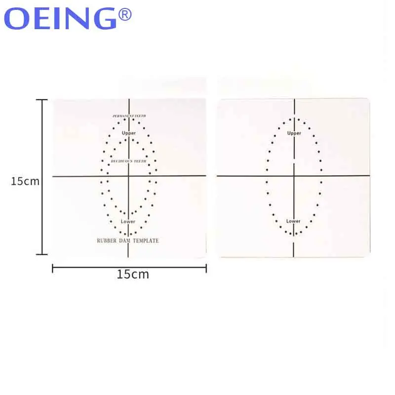 1pcs Plastic Dental Rubber Dam Template  Tool Positioning Template Dental  Hole Double Sided Punches Laboratory Instruments