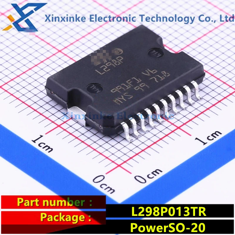 

L298P013TR Marking：L298P PowerSO-20 Motor / Motion / Ignition Controllers & Drivers 5.1 to 40V Step-Down Full Bridge