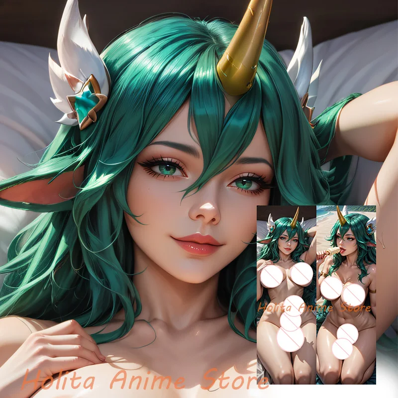 

Dakimakura Star Guardian Soraka Futa Anime Double-sided Print Life-size Body Pillow Cover Pillowcase