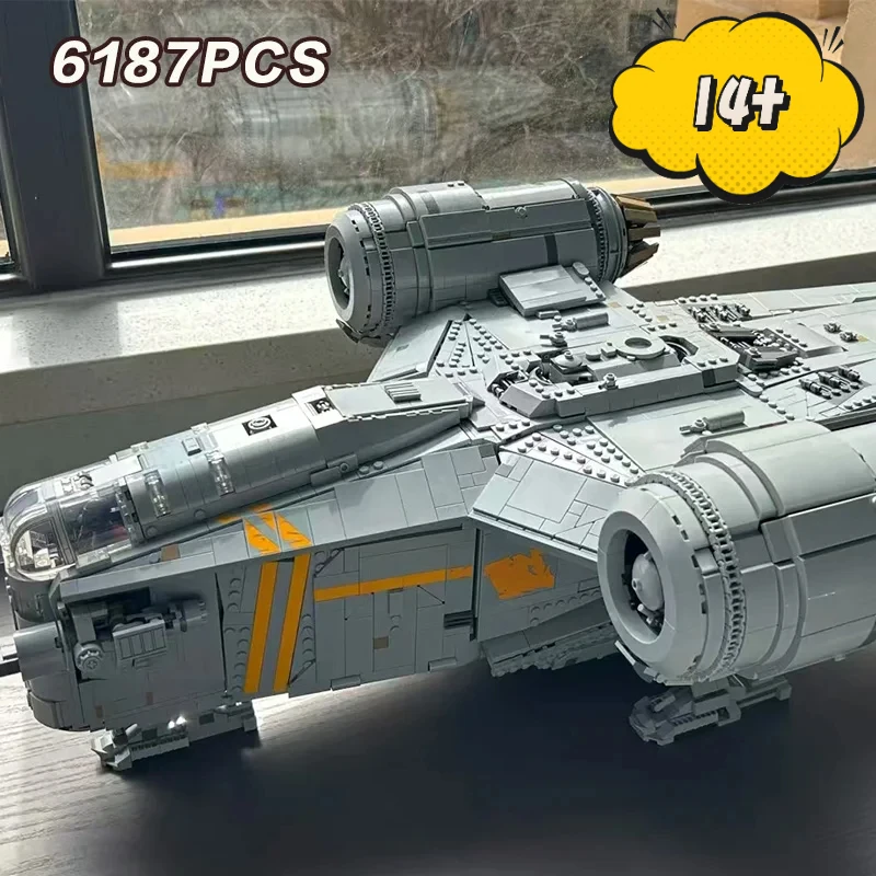 

Moc Hot 6187pcs The Razor Crest Building Blocks Model 75331 1023pcs Spacecraft Bricks Toys For Boys Ornament Model In Stock