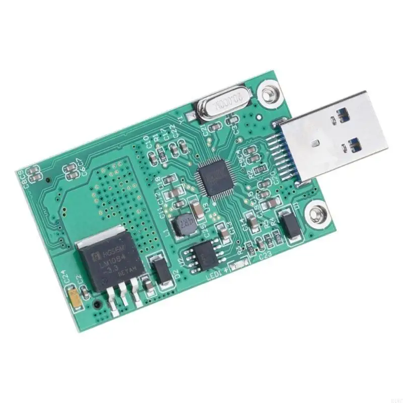Highly Speed mSATA Adapter Card USB3.0 to mSATA Adapter for External SSDs Use