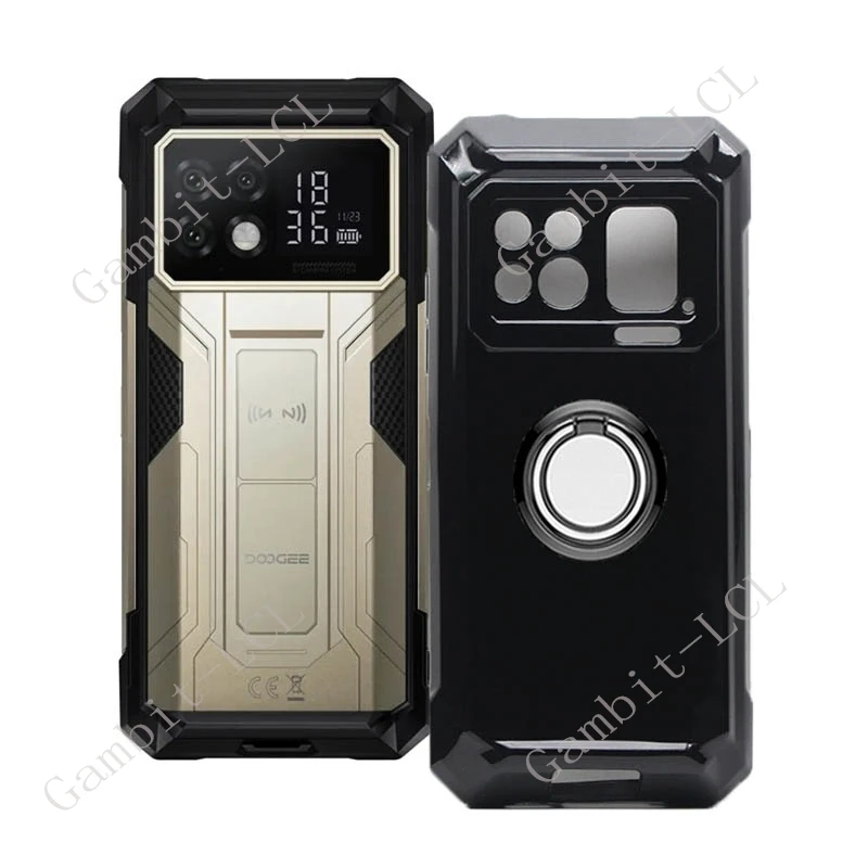 ل Doogee S200 ماكس S200Max 2025 6.72 "الخلفي حلقة حامل قوس غطاء الهاتف بولي TPU لينة غطاء من السيليكون على DoogeeS200Max #3