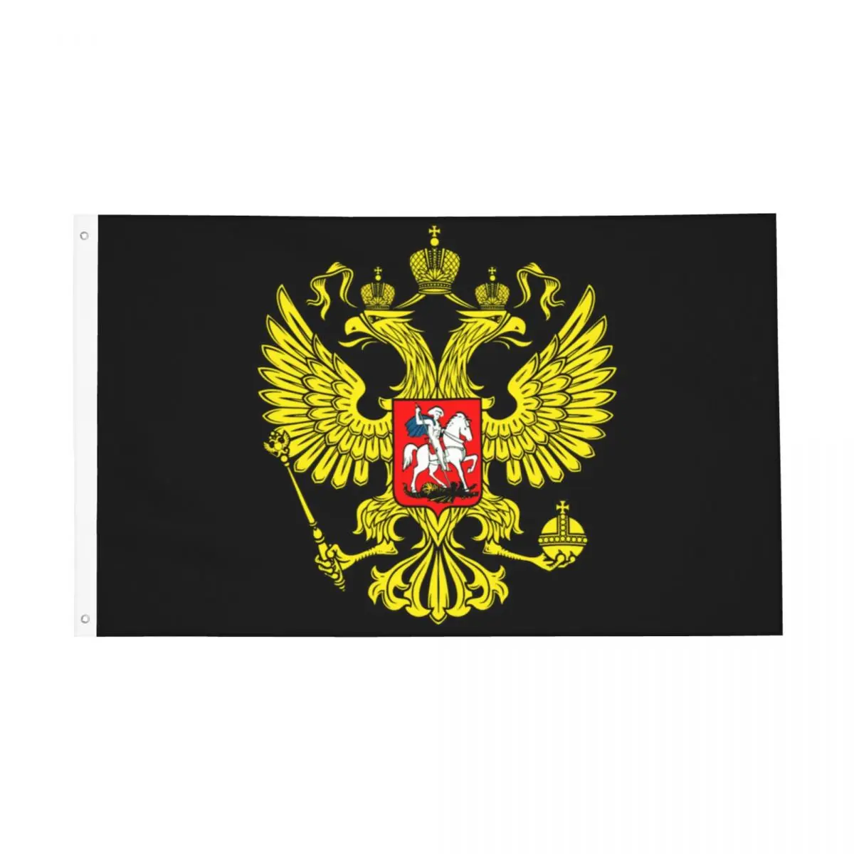 Russia Coat Of Arms Red Emblem Imperial Eagle Flag Fade Proof Indoor Outdoor Banner Home Room Dorm Wall Decor 90x150cm