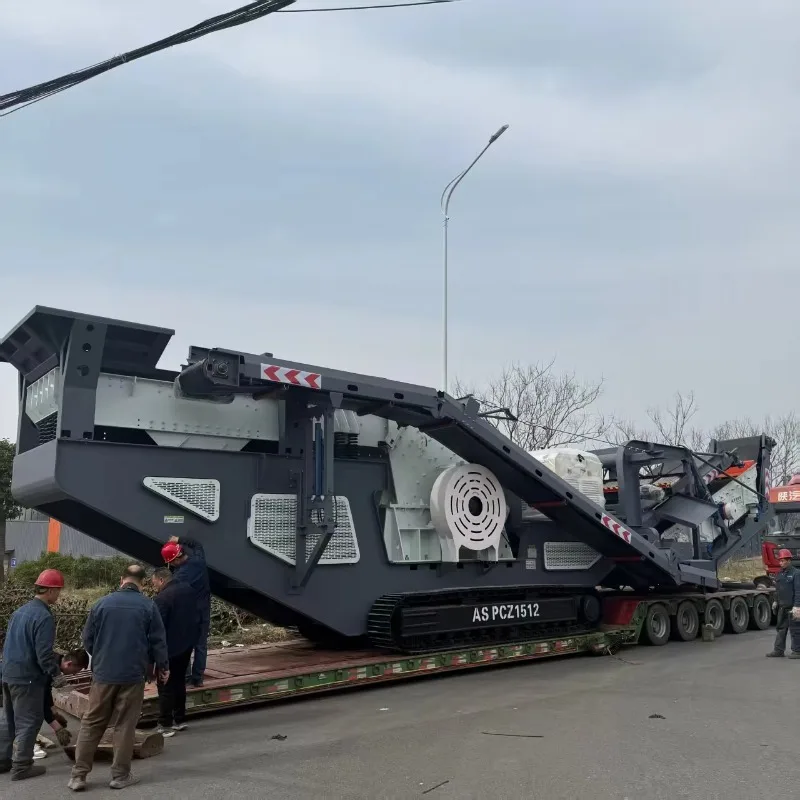 YG Mobile Crusher Machine Mobile Crushing Plant Electric Motor for Aggregate Production Road Construction High Efficiency