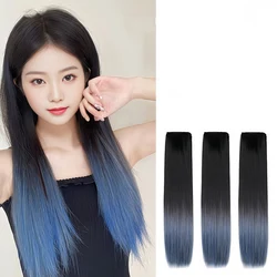 Synthetic Wavy Long Hair Set of 3 pieces Hair Extensions Heat-resistant Wig Pick Dyed OSet of 3 pieces Women's Wig