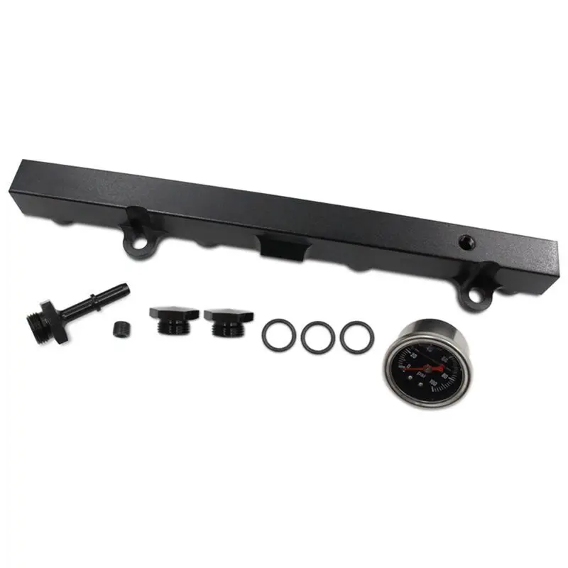 NEW HOT In Stock-Car Fuel Rail With Oil Gauge Kit For Honda Civic Acura RSX K20 K24 Engines