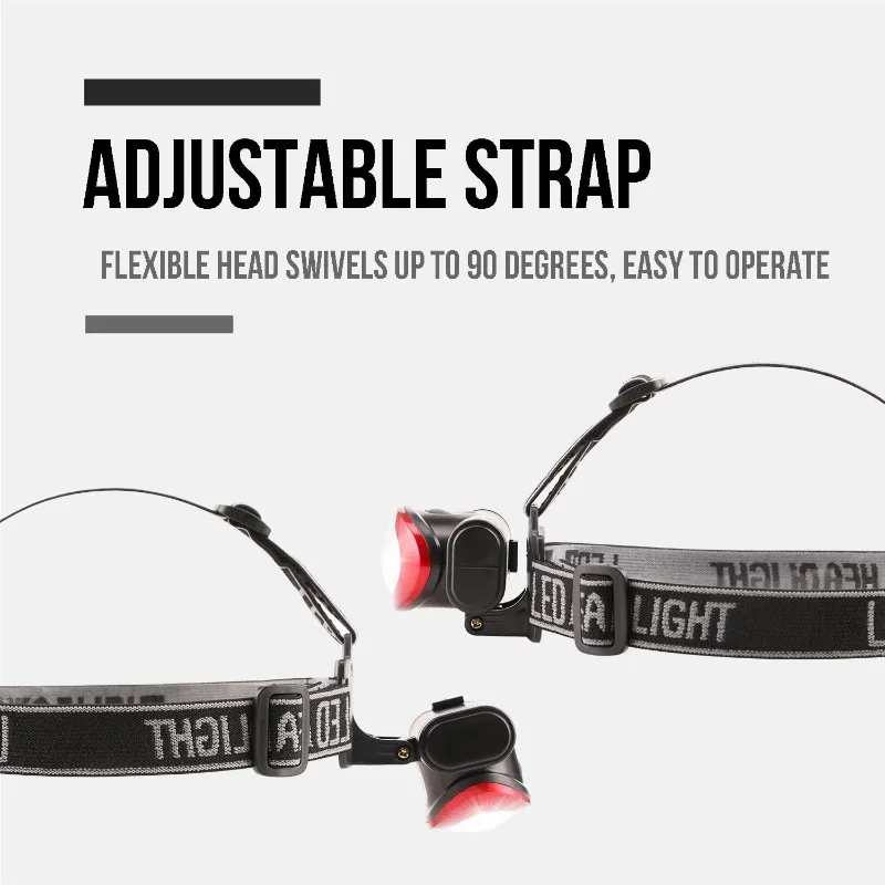 Lichamp Headlamp, 10 Pack 12 LED 3 Mode Portable Head Lamp Flashlight, Outdoor Lightweight Durable Headlight for Running