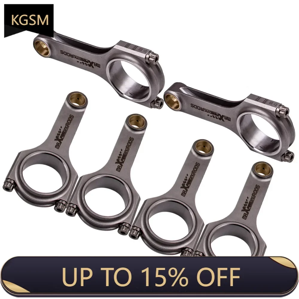 

MaXpeedingrods EN24 Connecting Rods For Nissan Skyline R32 R33 R34 RB26 RB28DET 119.5mm Conrod